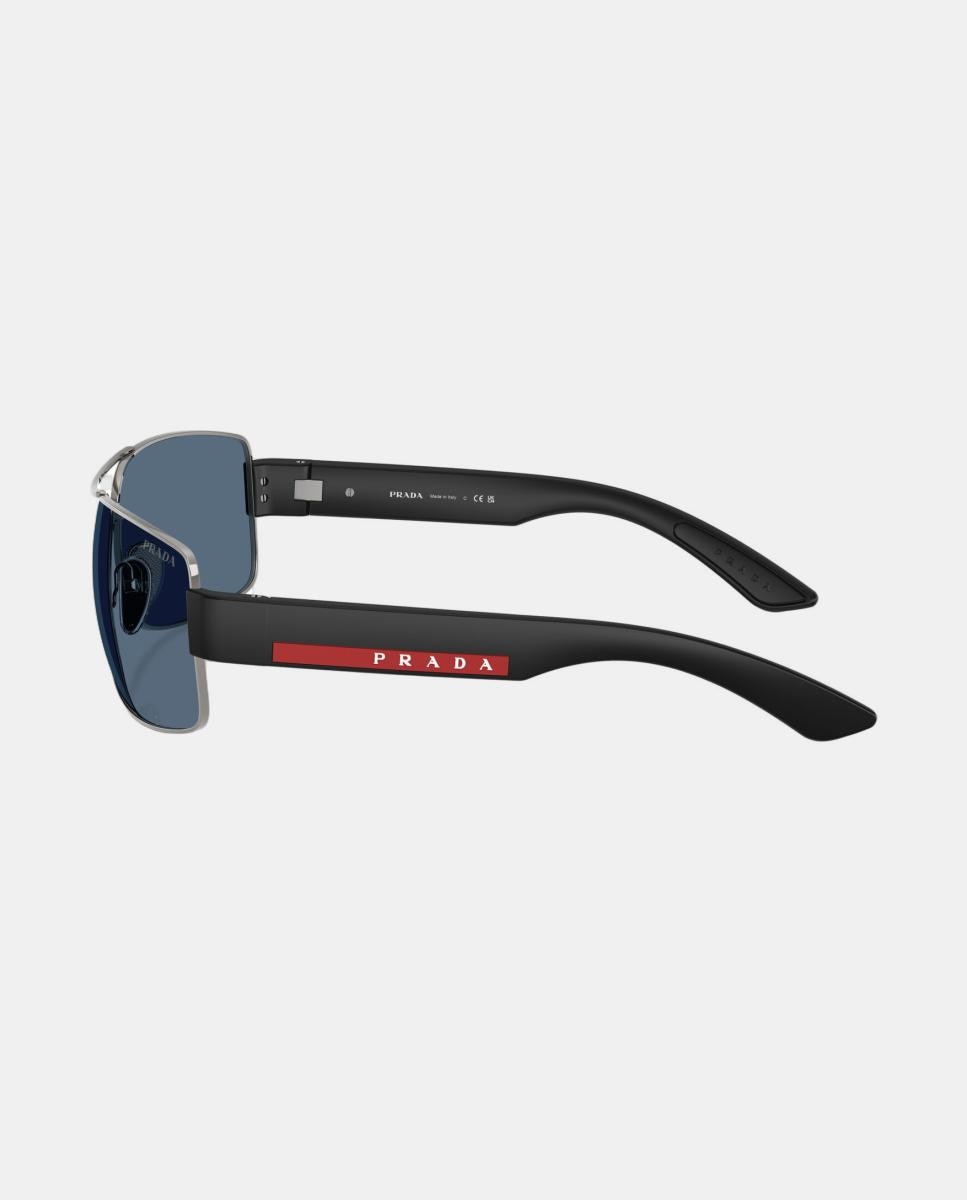 Imagen 3 de Gafas de sol PS B52S de hombre geométrica en metal - Prada Linea Rossa - Gris Gris