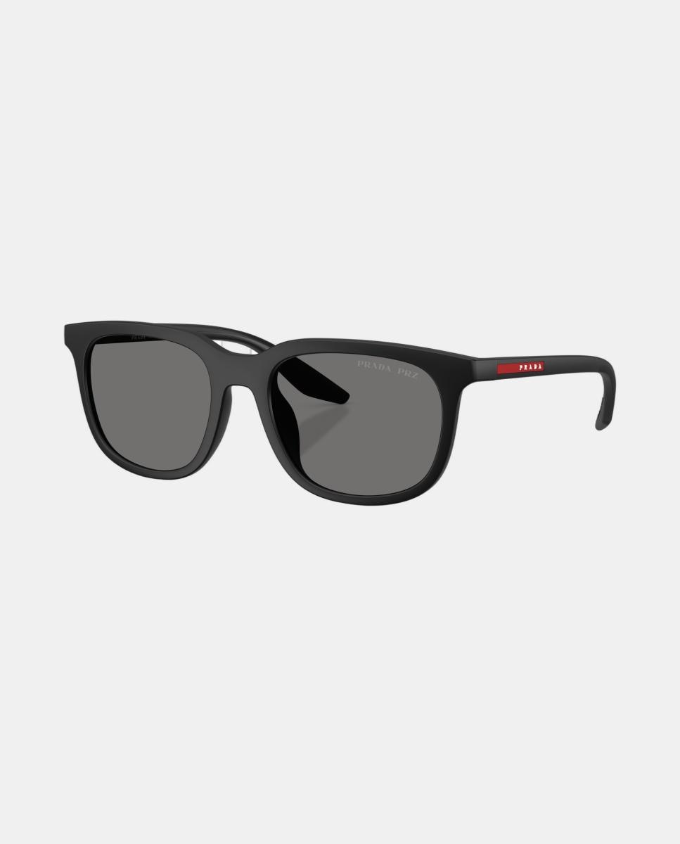Gafas de sol PS B09SU de hombre rectangular en inyectado con lente polarizada - Prada Linea Rossa - Negro Negro-2
