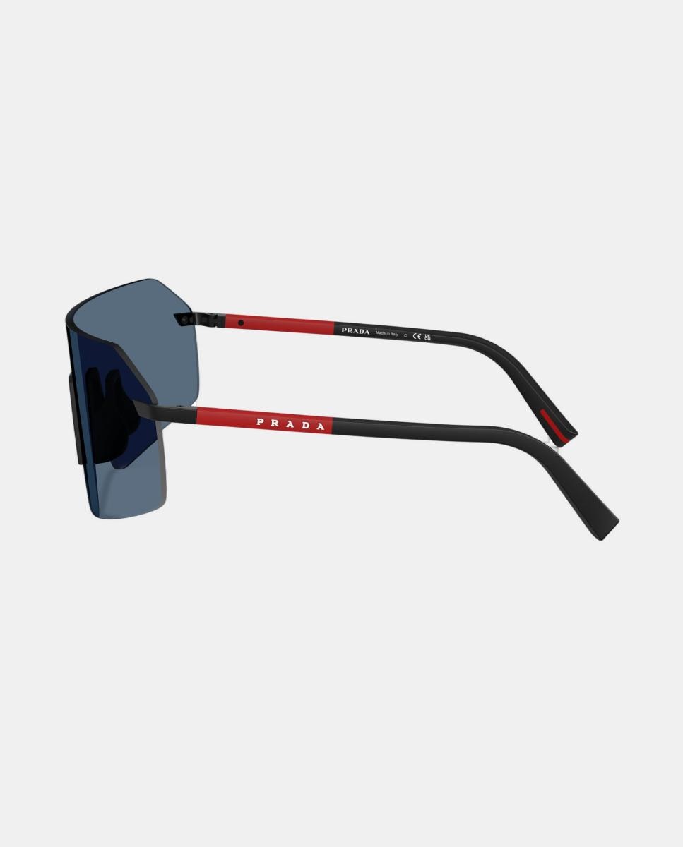 Gafas de sol PS B50S de hombre geométrica en metal - Prada Linea Rossa - Negro Negro-3