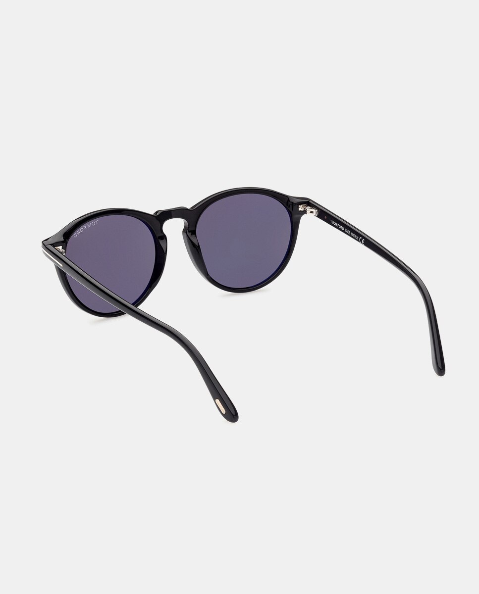Gafas de sol redondas de acetato en - Tom Ford - Negro Negro-4