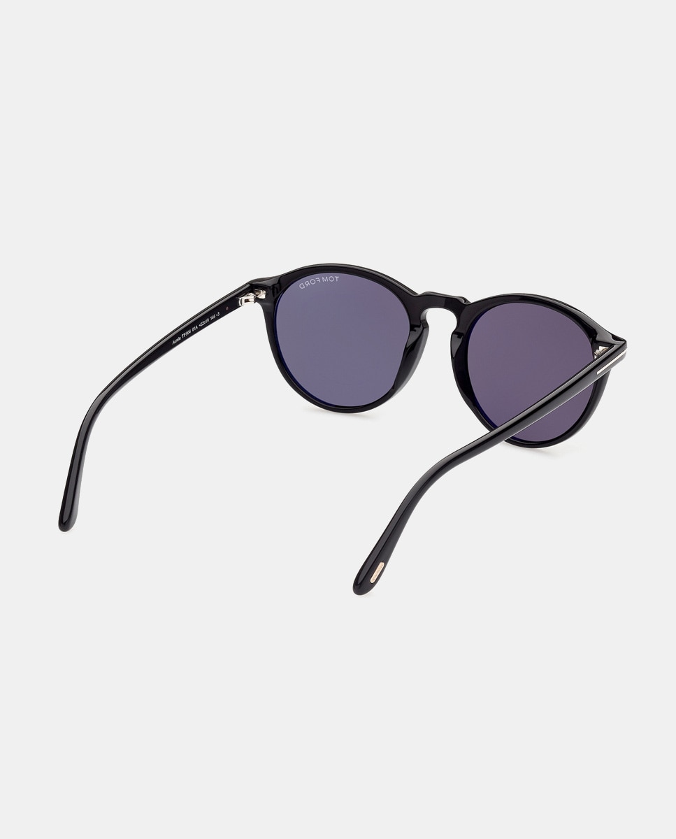 Gafas de sol redondas de acetato en - Tom Ford - Negro Negro-6