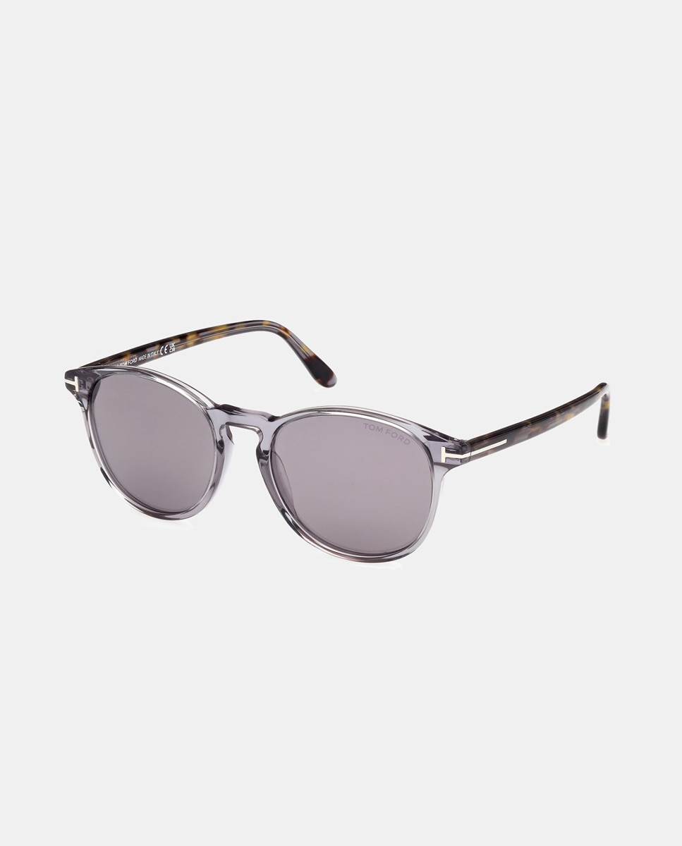Gafas de sol redondeada en acetato - Tom Ford - Gris Gris-2