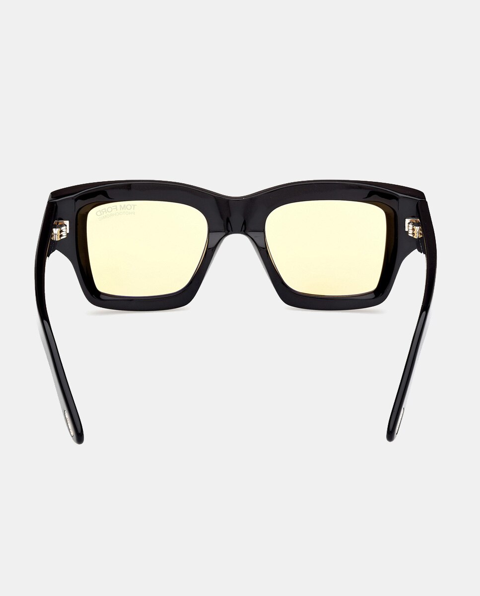 Gafa de sol cuadrada en acetato - Tom Ford - Negro Negro-4