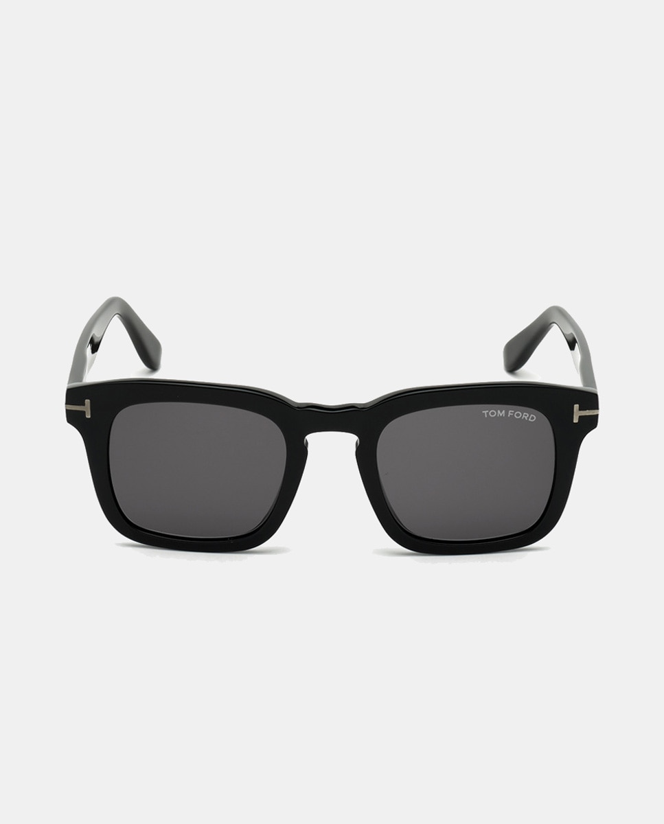 Imagen 0 de Gafas de sol de hombre cuadrada en acetato Negro