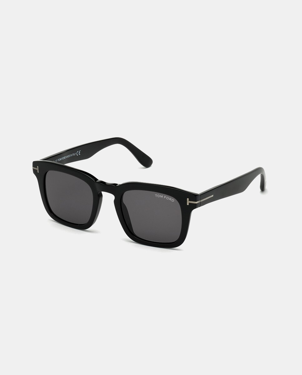 Gafas de sol de hombre cuadrada en acetato - Tom Ford - Negro Negro-2