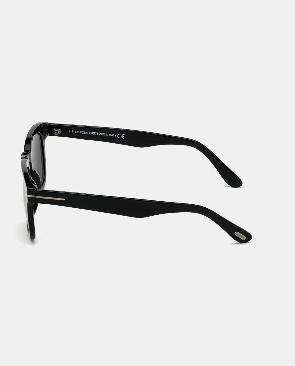 Gafas de sol de hombre cuadrada en acetato - Tom Ford - Negro Negro-3