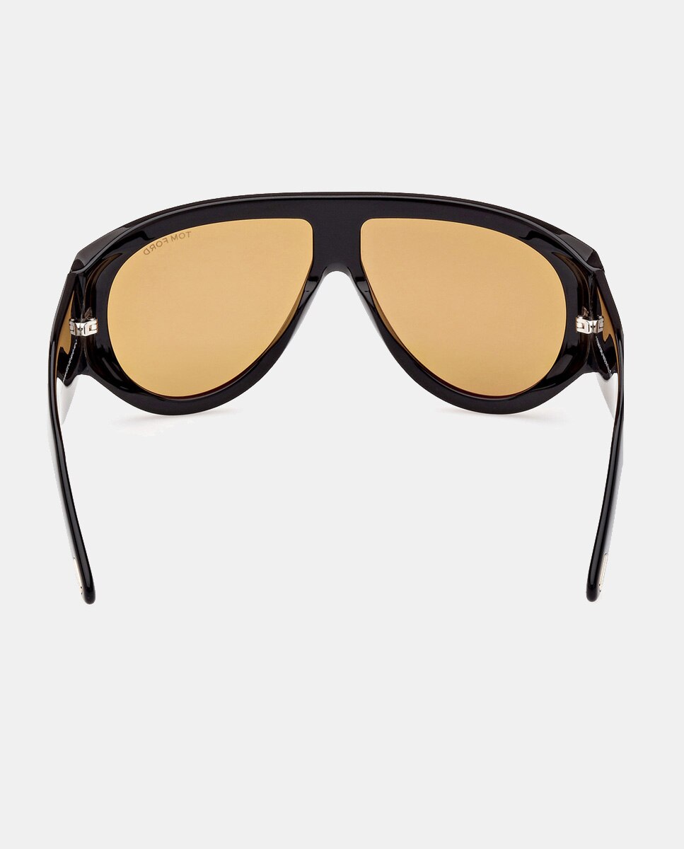 Gafas de sol de hombre piloto en acetato - Tom Ford - Negro Negro-4