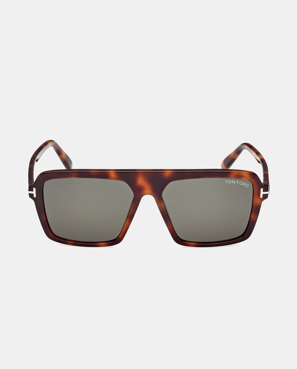 Imagen 0 de Gafas de sol de hombre piloto en acetato en negro Marrón