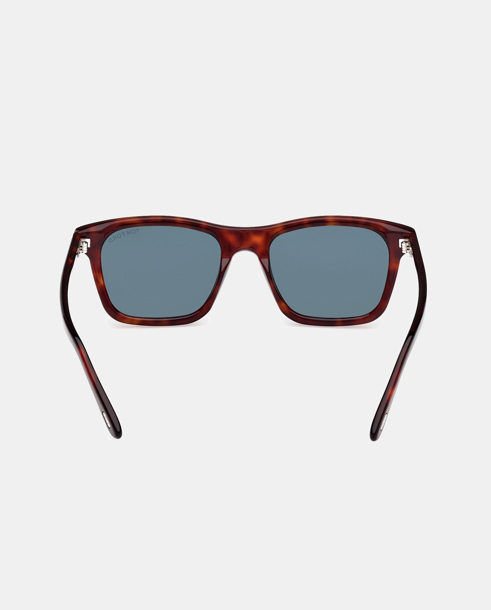 Gafas de sol de hombre cuadradas en acetato en negro - Tom Ford - Marrón Marrón-4