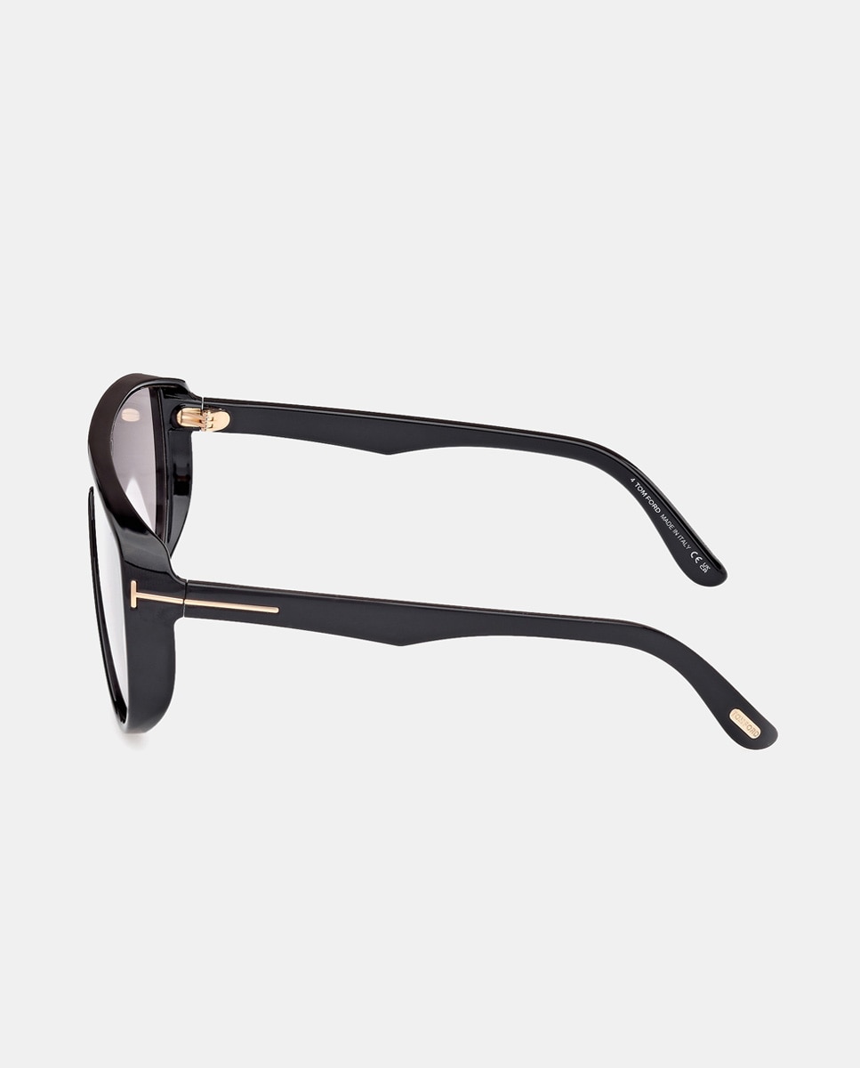 Gafa de sol aviador en acetato - Tom Ford - Negro Negro-3