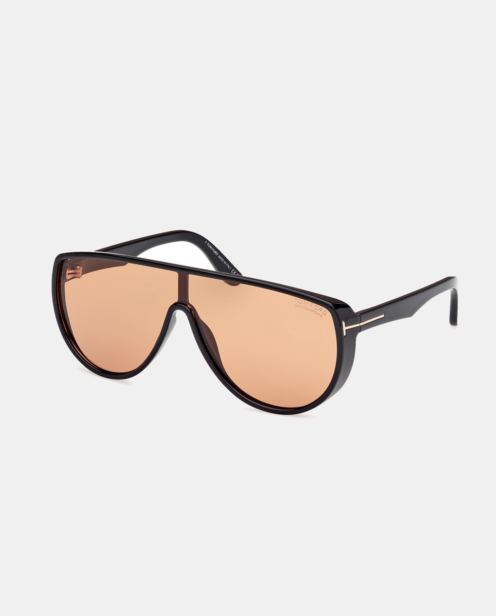 Gafas de sol de hombre pantalla en inyectado con lente fotocromática en - Tom Ford - Negro Negro-2