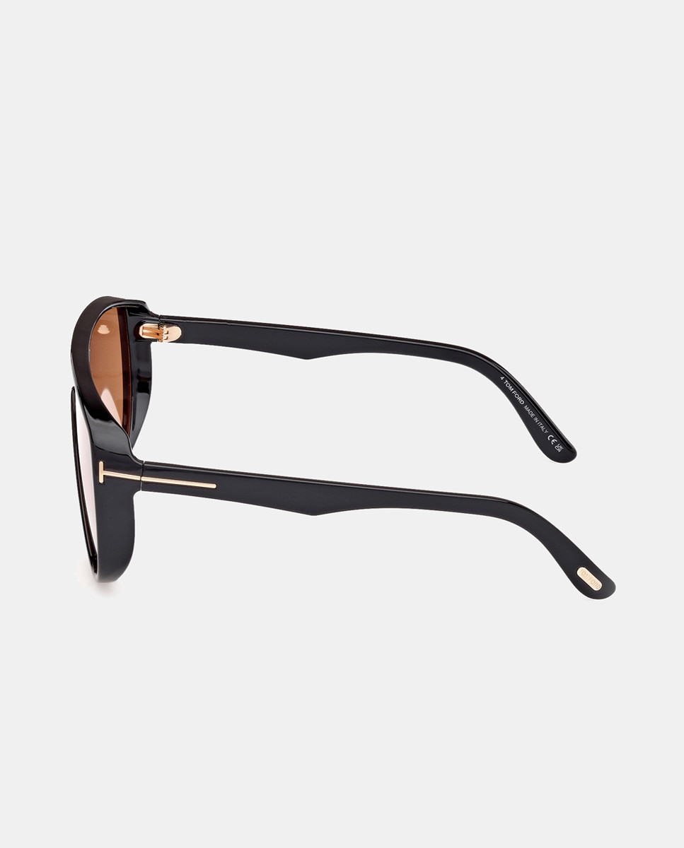 Gafas de sol de hombre pantalla en inyectado con lente fotocromática en - Tom Ford - Negro Negro-3