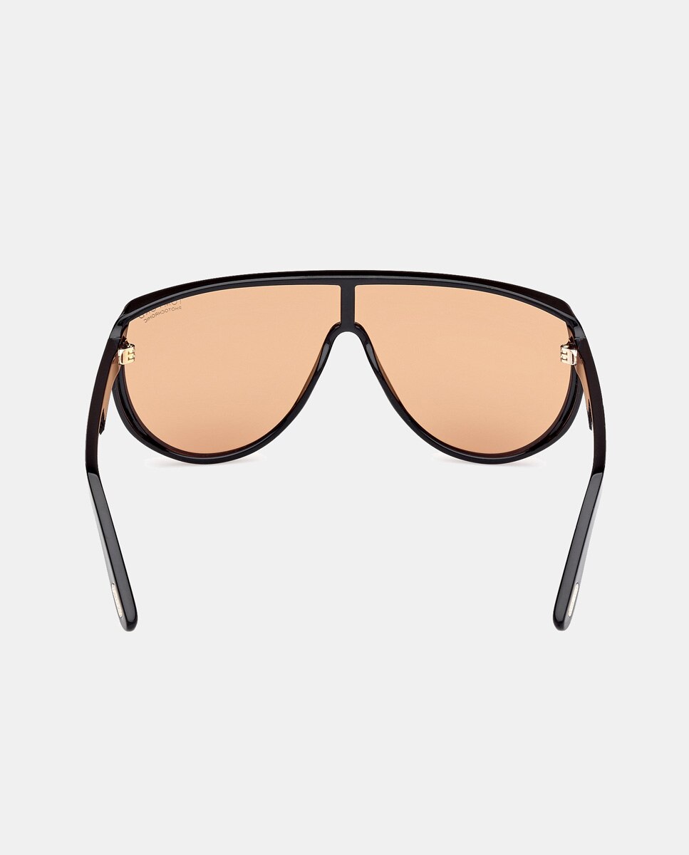 Gafas de sol de hombre pantalla en inyectado con lente fotocromática en - Tom Ford - Negro Negro-4