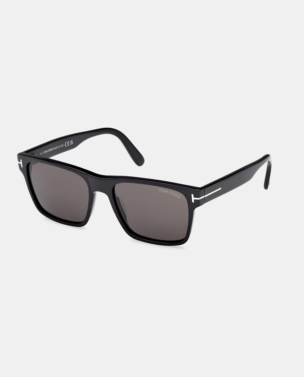 Gafa de sol de hombre cuadrada en acetato - Tom Ford - Negro Negro-2