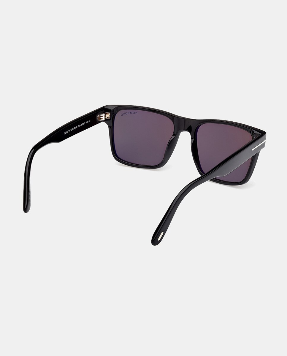 Gafa de sol de hombre cuadrada en acetato - Tom Ford - Negro Negro-6