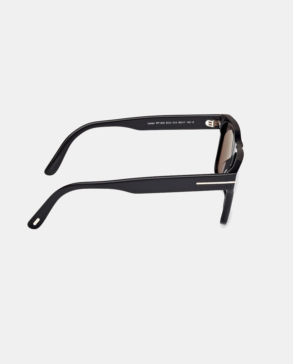 Gafa de sol de hombre cuadrada en acetato - Tom Ford - Negro Negro-7