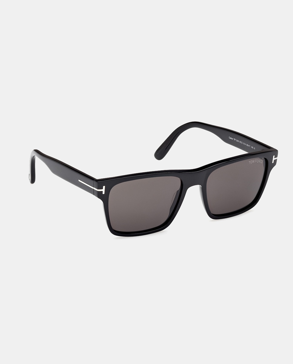Gafa de sol de hombre cuadrada en acetato - Tom Ford - Negro Negro-8