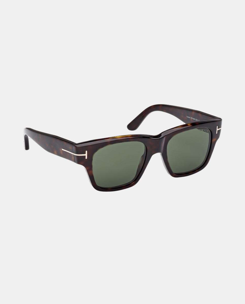 Gafa de sol de hombre cuadrada en acetato - Tom Ford - Marrón Marrón-3