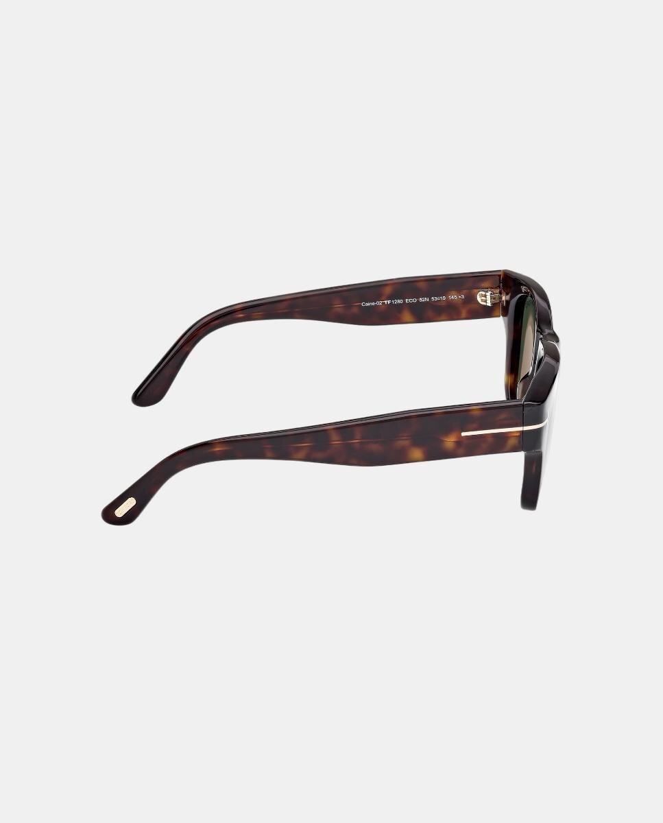 Gafa de sol de hombre cuadrada en acetato - Tom Ford - Marrón Marrón-4