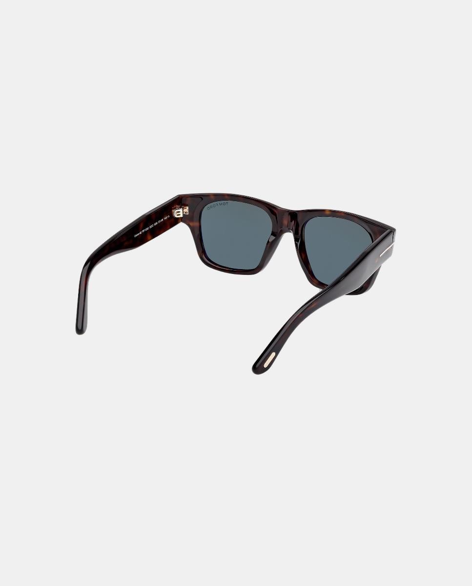 Gafa de sol de hombre cuadrada en acetato - Tom Ford - Marrón Marrón-5