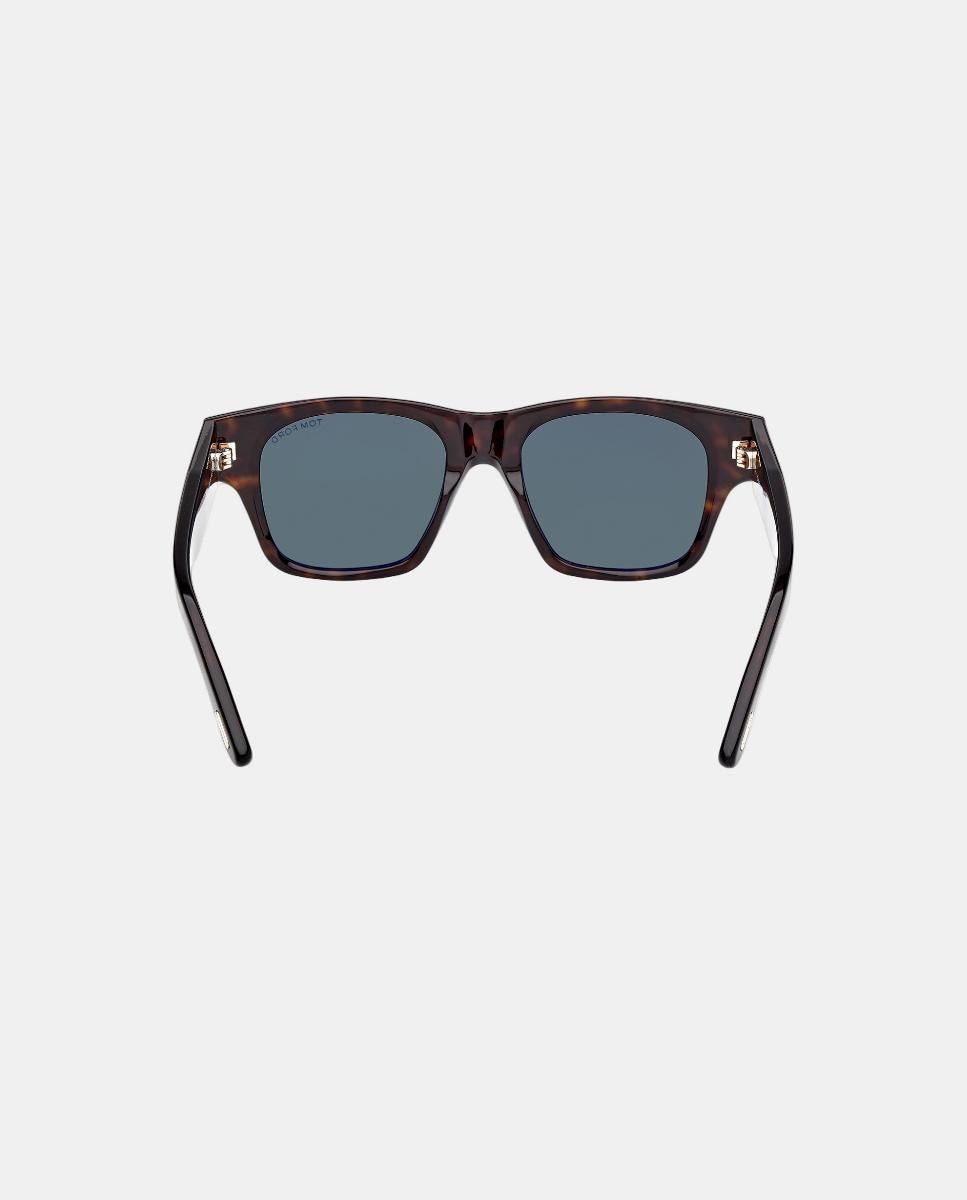 Gafa de sol de hombre cuadrada en acetato - Tom Ford - Marrón Marrón-6