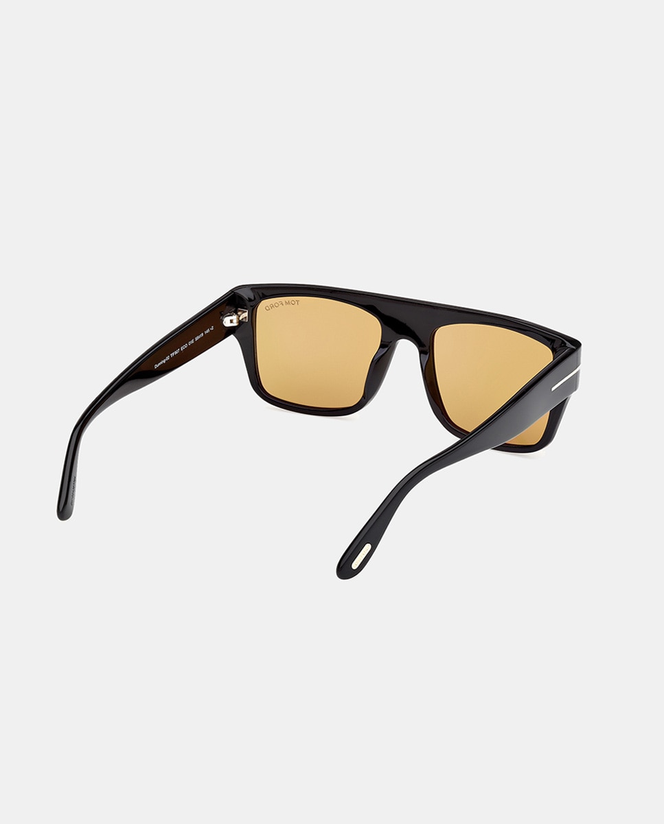 Gafa de sol de hombre rectangular en acetato - Tom Ford - Negro Negro-4