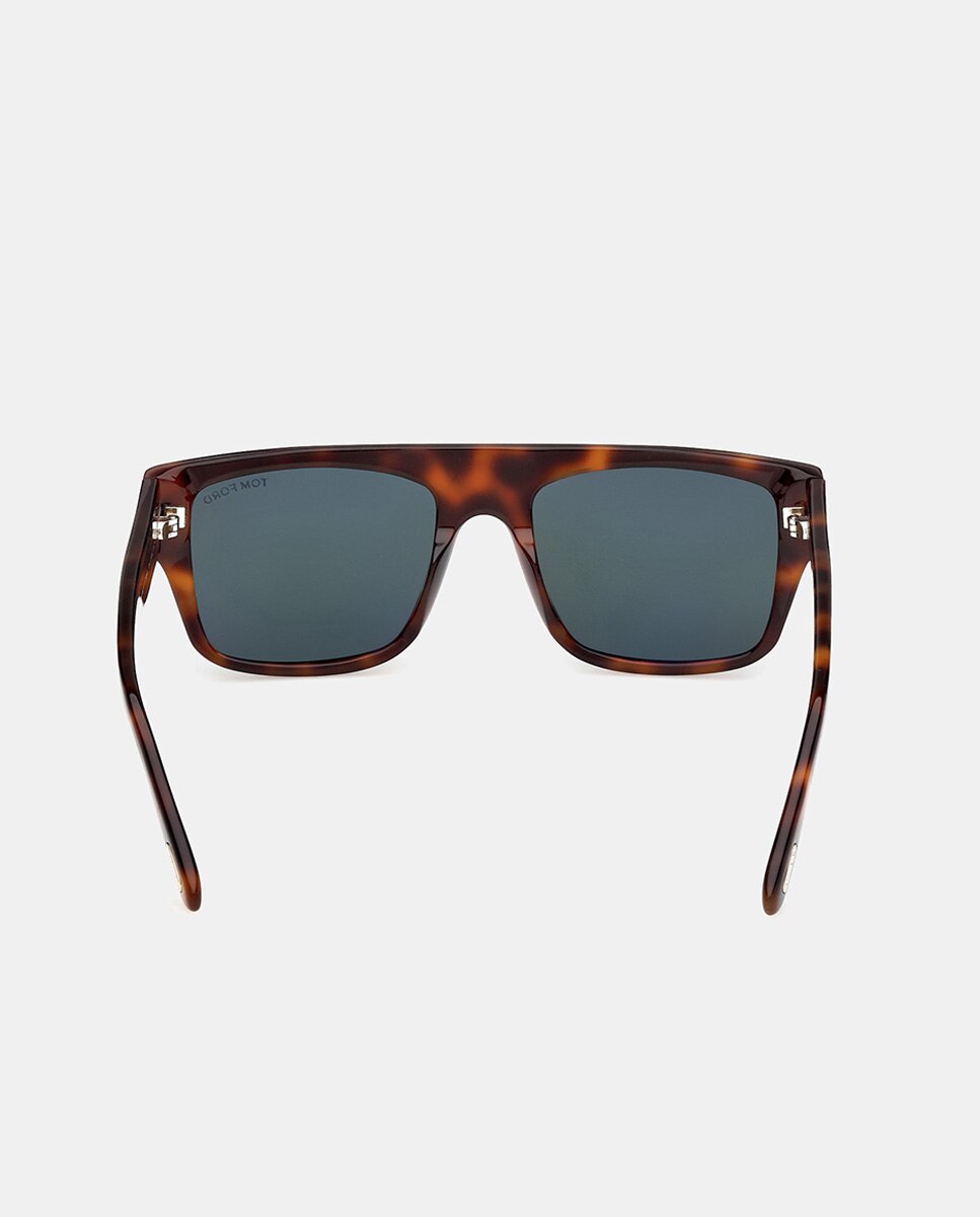 Gafa de sol de hombre rectangular en acetato - Tom Ford - Marrón Marrón-5