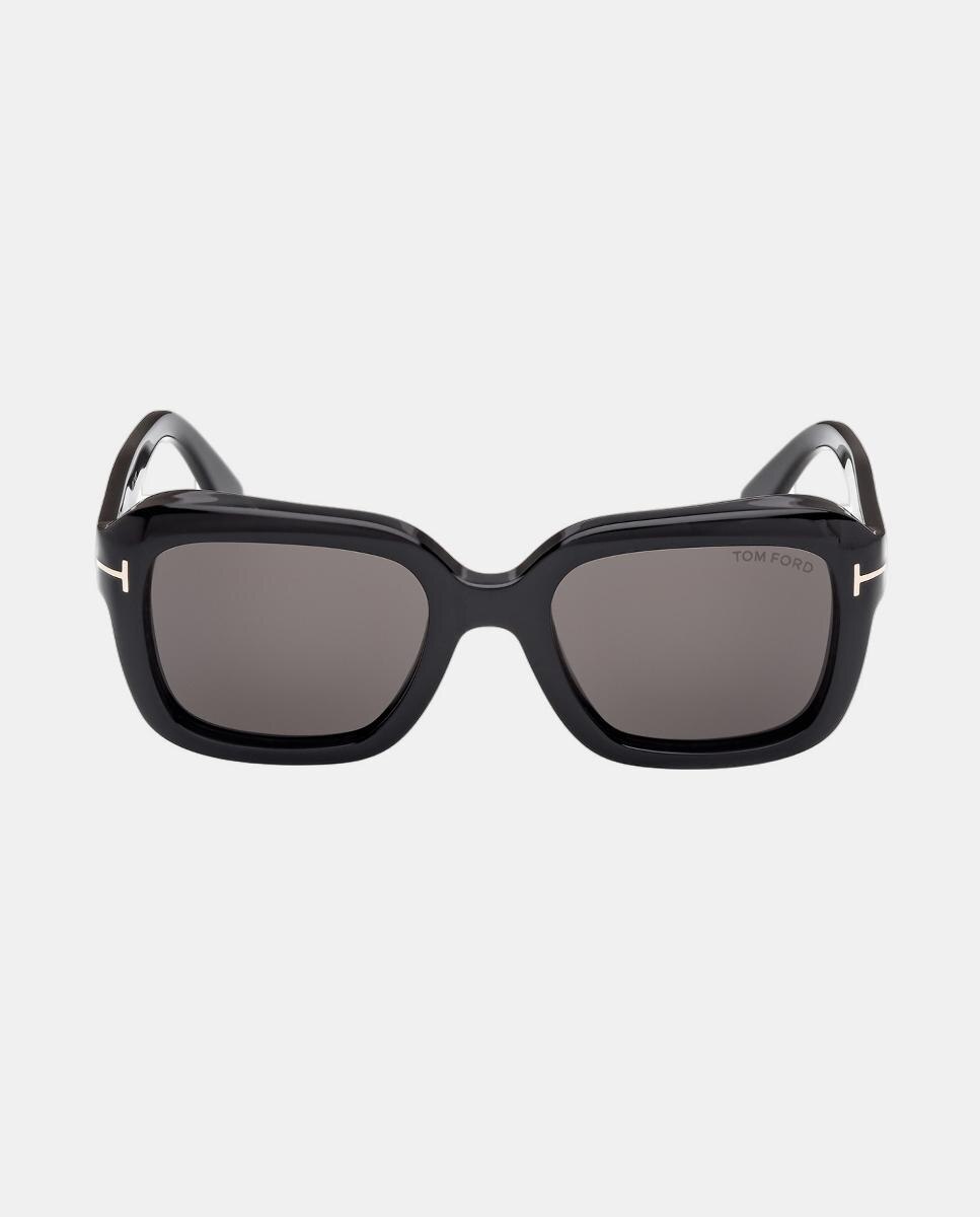Imagen 0 de Gafa de sol de mujer cuadrada en acetato Negro