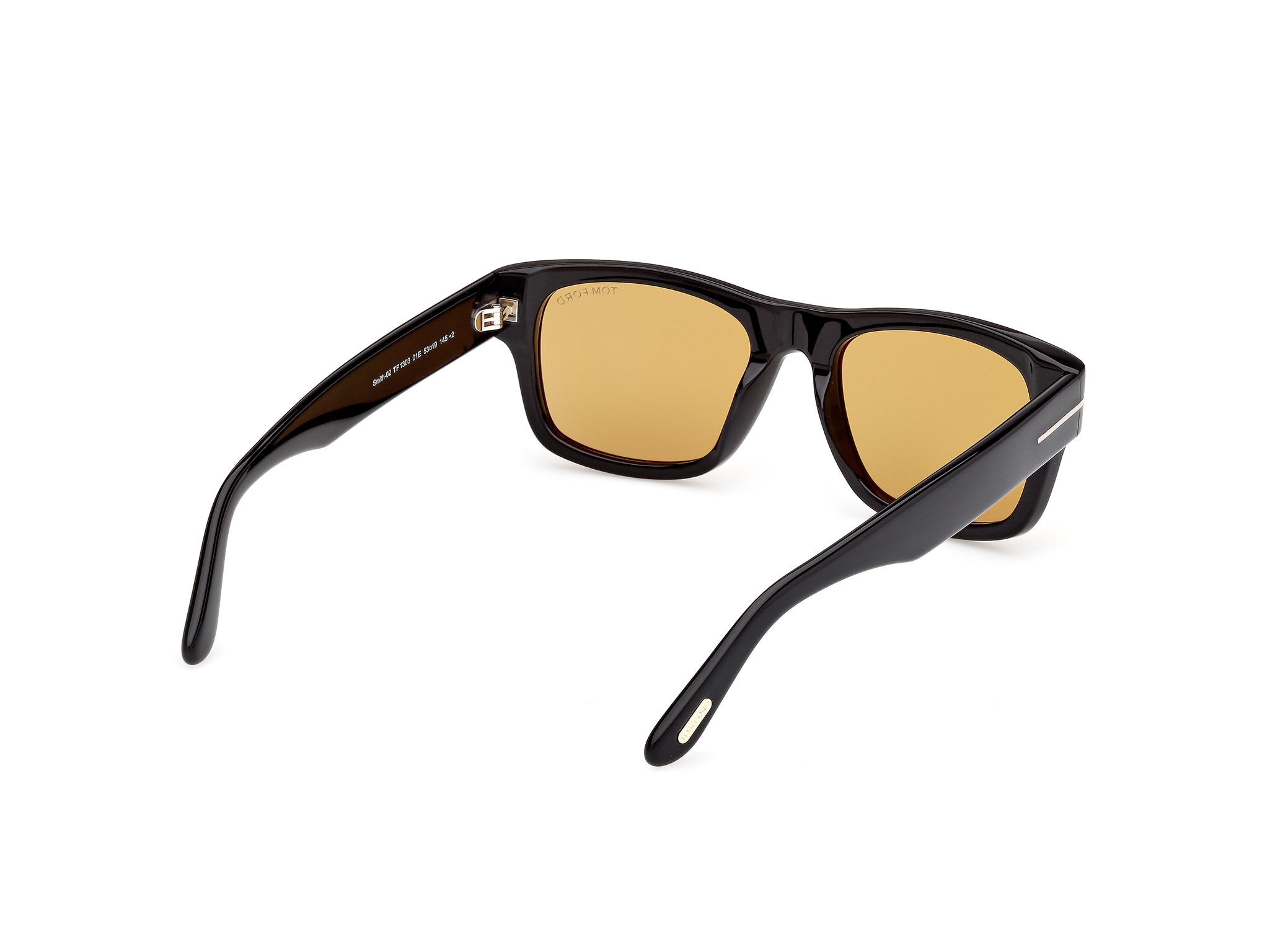 Gafa de sol de hombre rectangular en acetato - Tom Ford - Negro Negro-4
