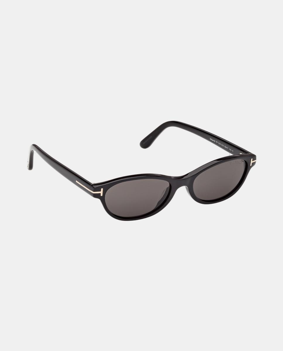 Gafa de sol de mujer ovalada en acetato - Tom Ford - Negro Negro-2