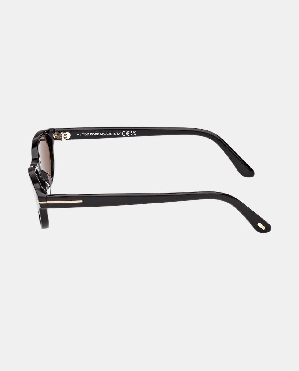 Gafa de sol de mujer ovalada en acetato - Tom Ford - Negro Negro-3