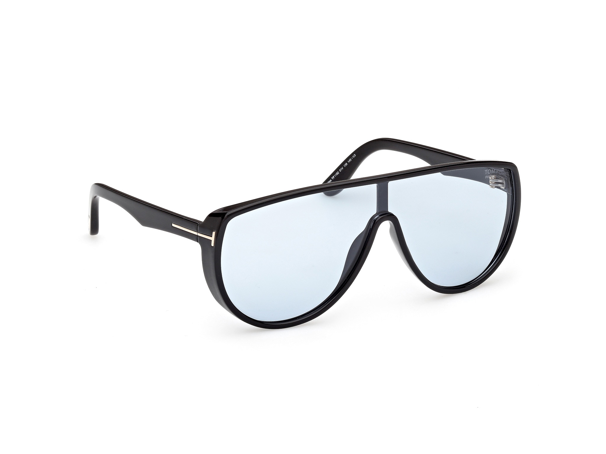 Gafa de sol de hombre pantalla en inyectado con lente fotocromatica - Tom Ford - Negro Negro-2