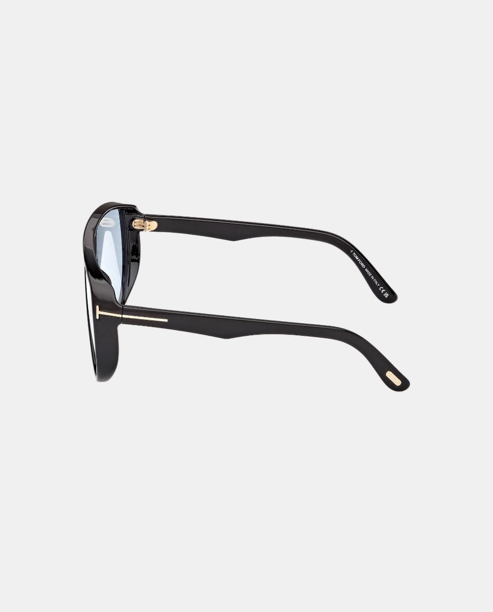 Gafa de sol de hombre pantalla en inyectado con lente fotocromatica - Tom Ford - Negro Negro-3
