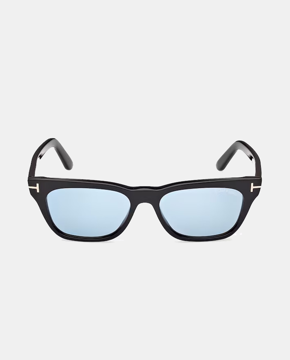 Imagen 1 de Gafa de sol unisex rectangular en acetato Negro