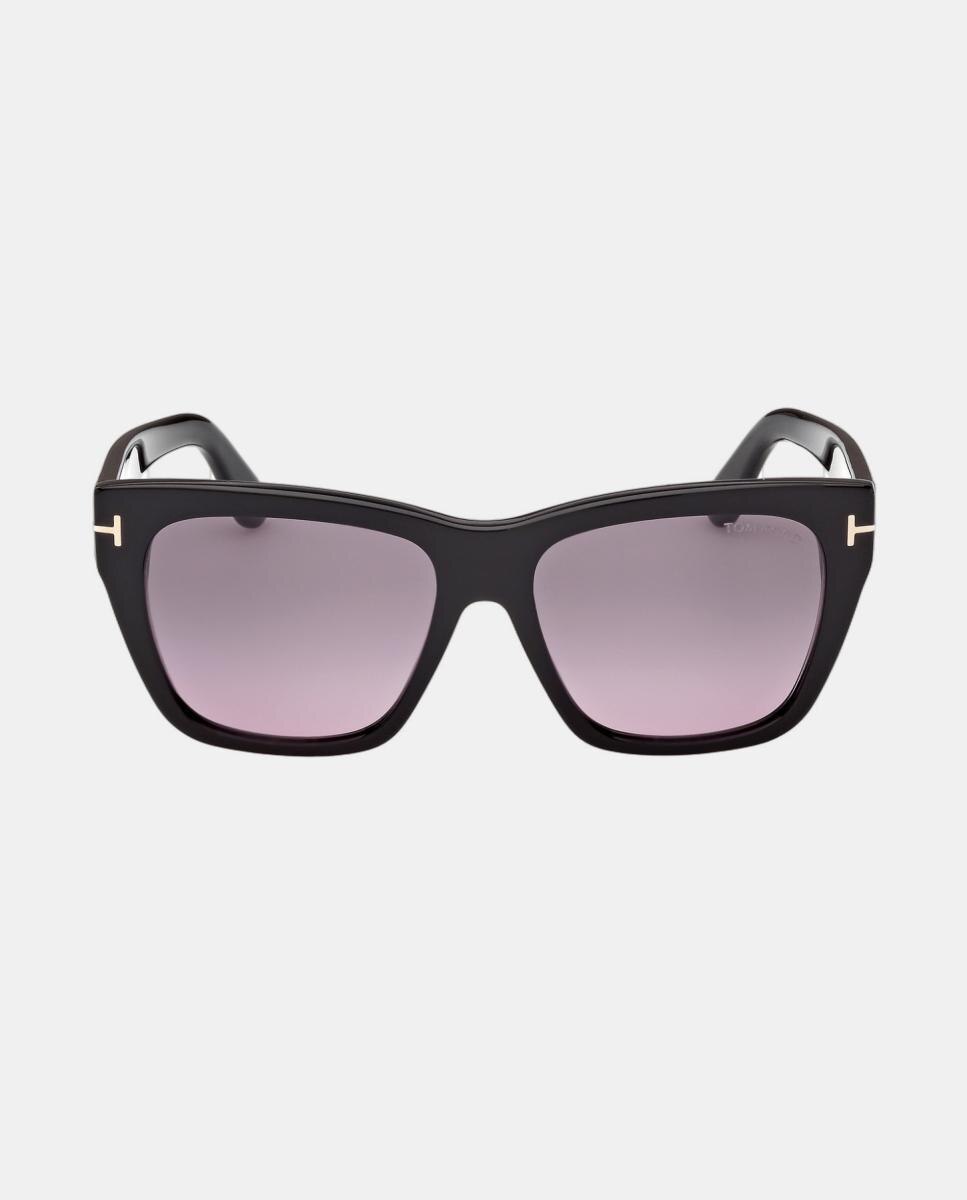 Imagen 0 de Gafa de sol de mujer mariposa en acetato con lente degradada Negro