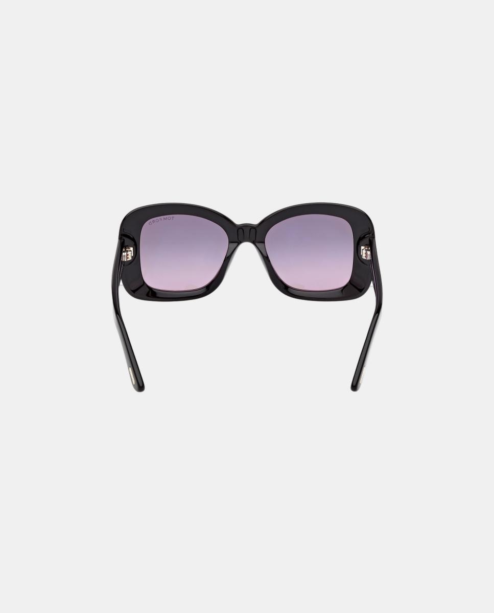 Imagen 5 de Gafa de sol de mujer cuadrada en acetato con lente degradada - Tom Ford - Negro Negro
