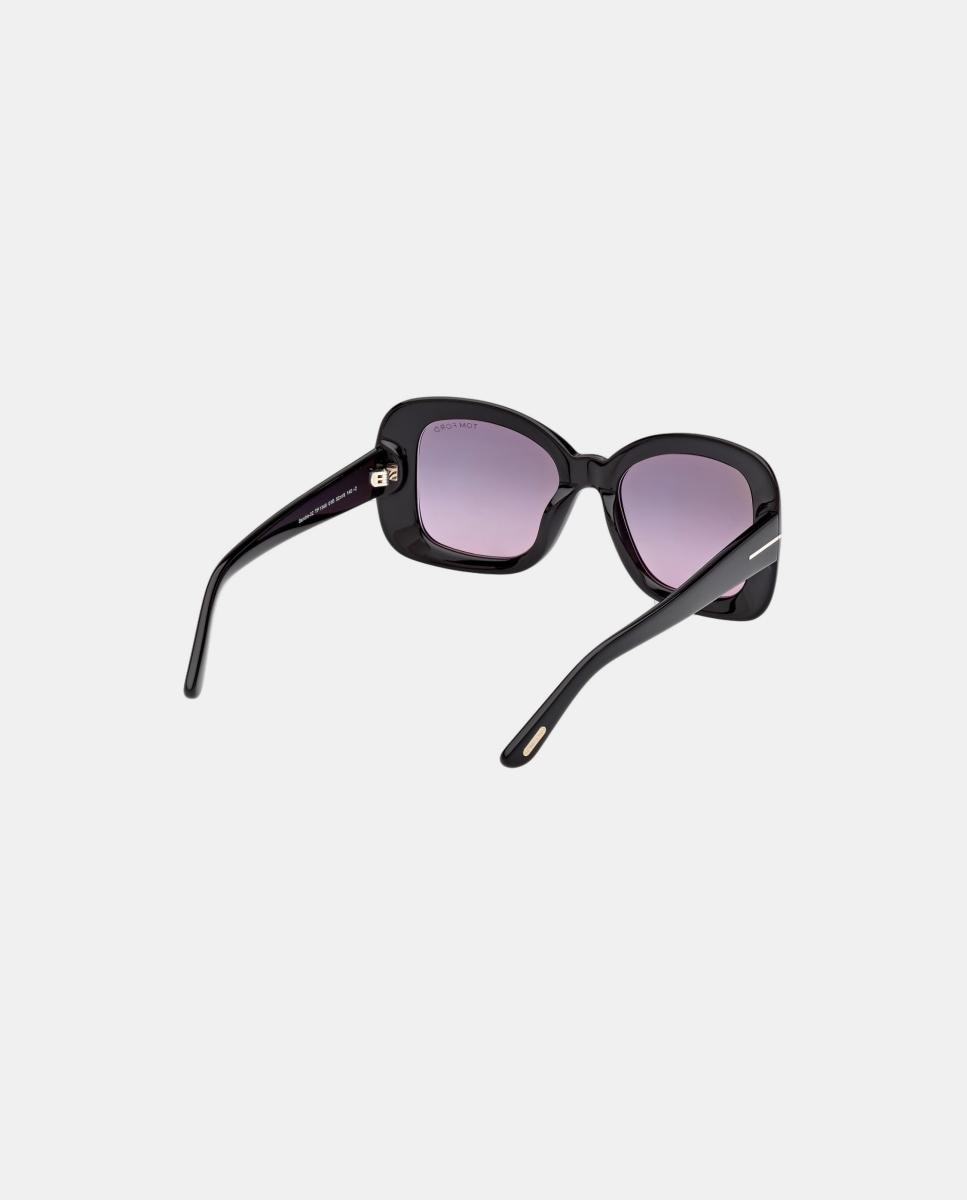 Imagen 6 de Gafa de sol de mujer cuadrada en acetato con lente degradada - Tom Ford - Negro Negro