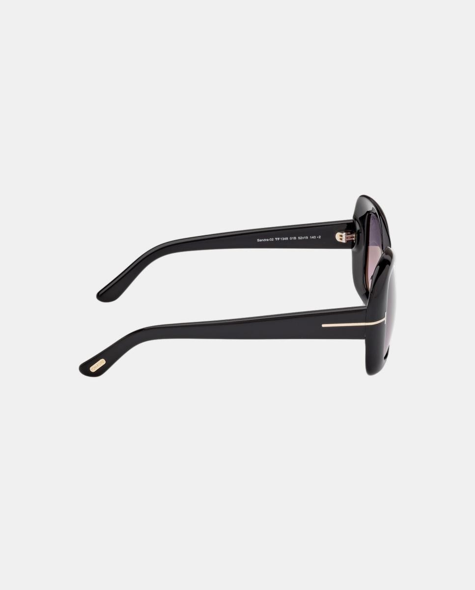 Imagen 7 de Gafa de sol de mujer cuadrada en acetato con lente degradada - Tom Ford - Negro Negro