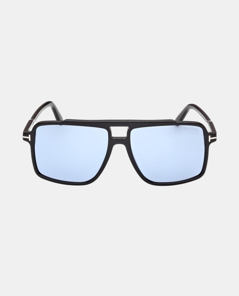 Imagen 0 de Gafas de sol FT1177 KEMP de hombre cuadrada en acetato Negro