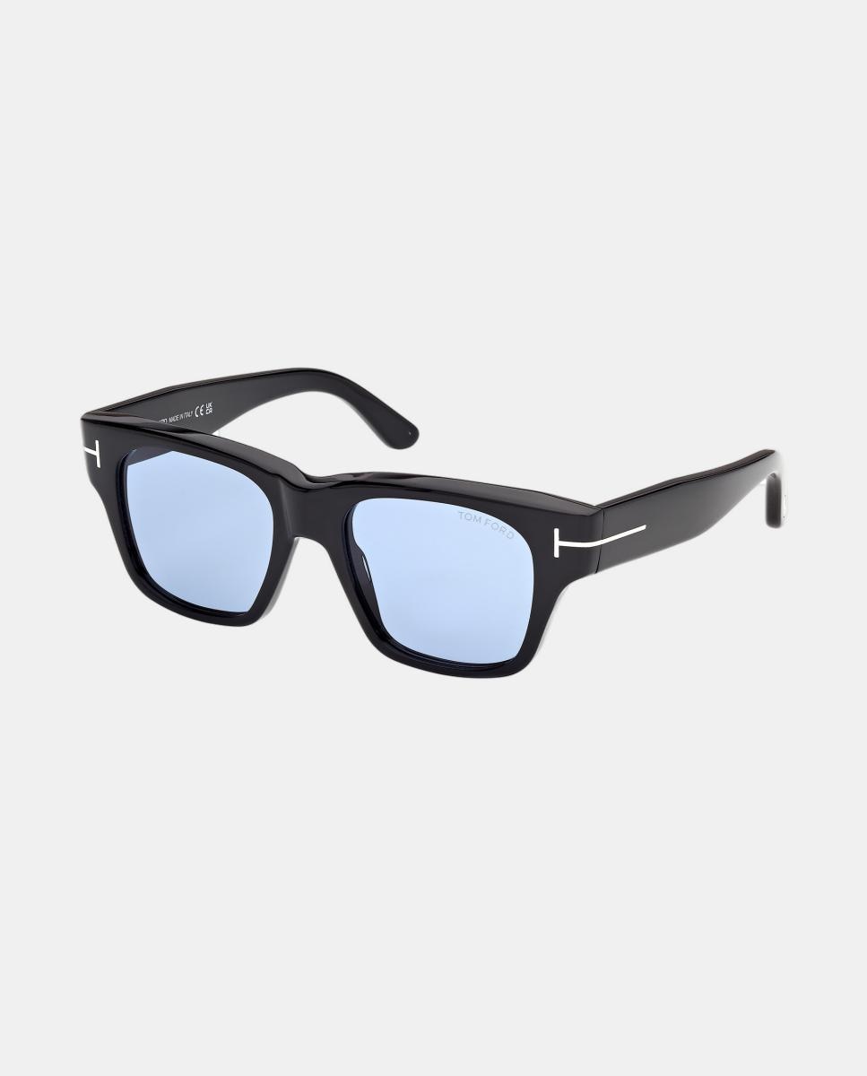 Gafas de sol FT1280 CAINE-02 de hombre cuadrada en acetato - Tom Ford - Negro Negro-2