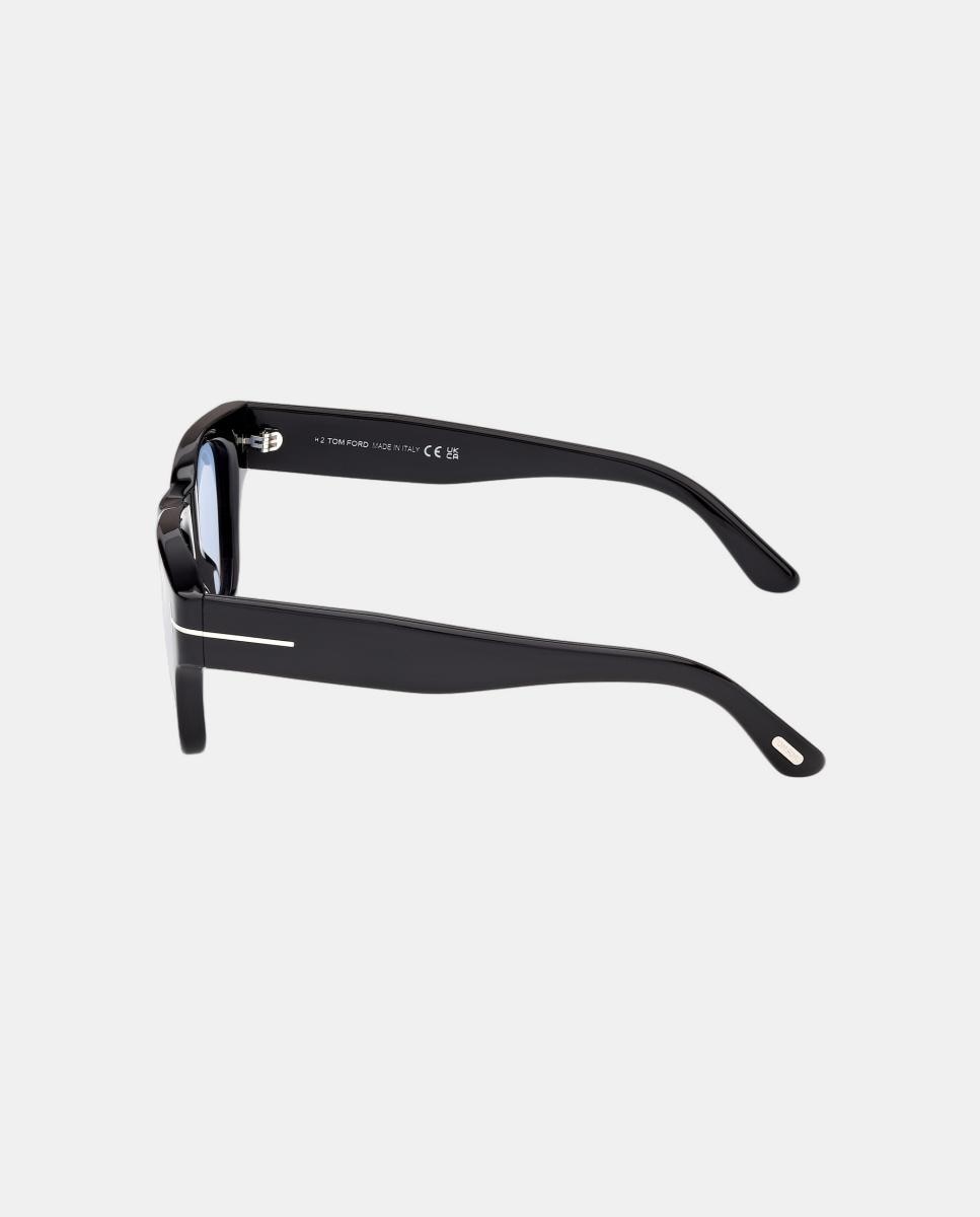 Gafas de sol FT1280 CAINE-02 de hombre cuadrada en acetato - Tom Ford - Negro Negro-3