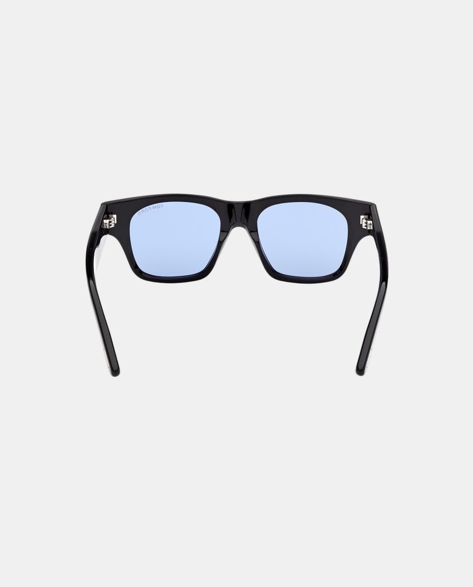 Gafas de sol FT1280 CAINE-02 de hombre cuadrada en acetato - Tom Ford - Negro Negro-5