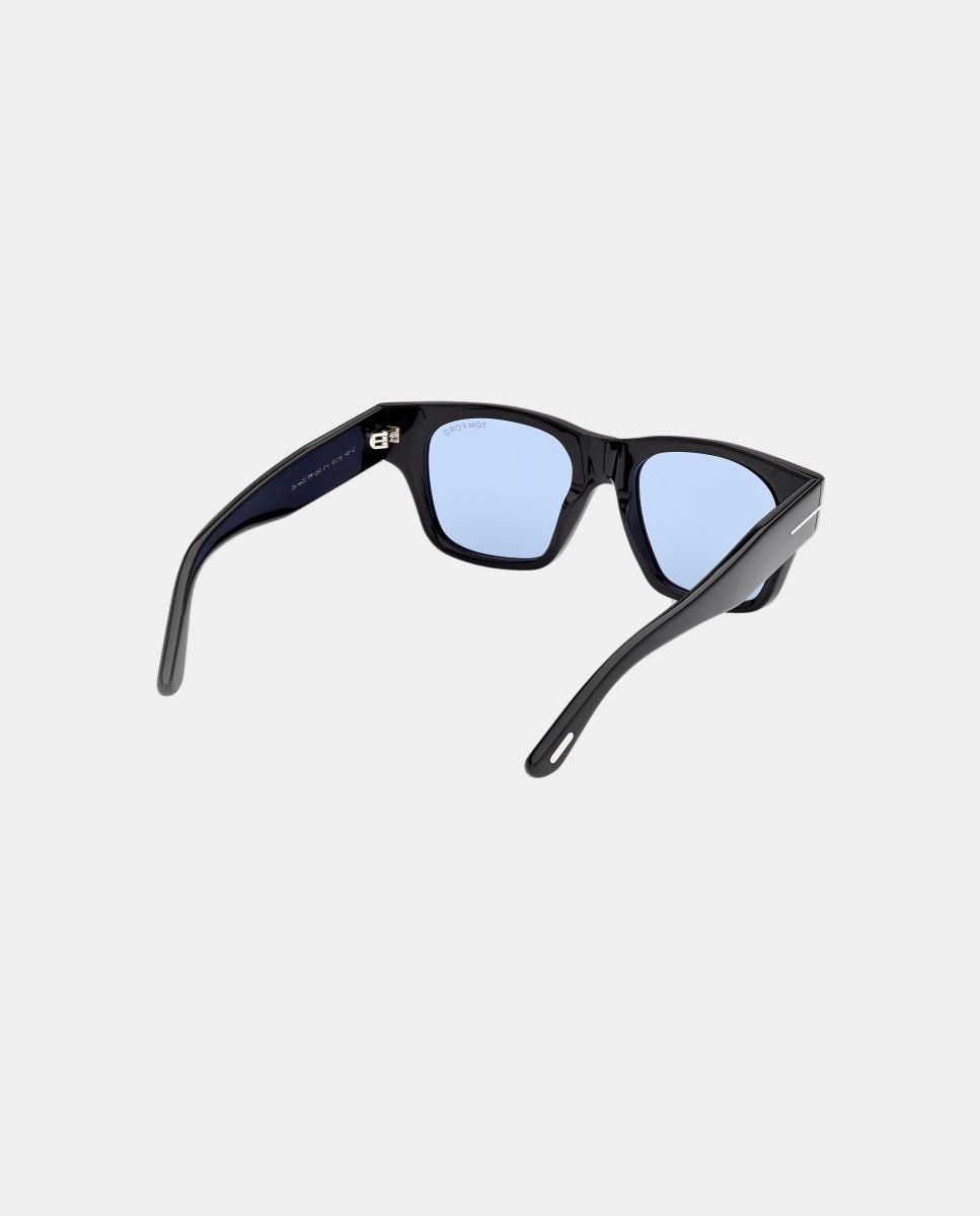 Gafas de sol FT1280 CAINE-02 de hombre cuadrada en acetato - Tom Ford - Negro Negro-6