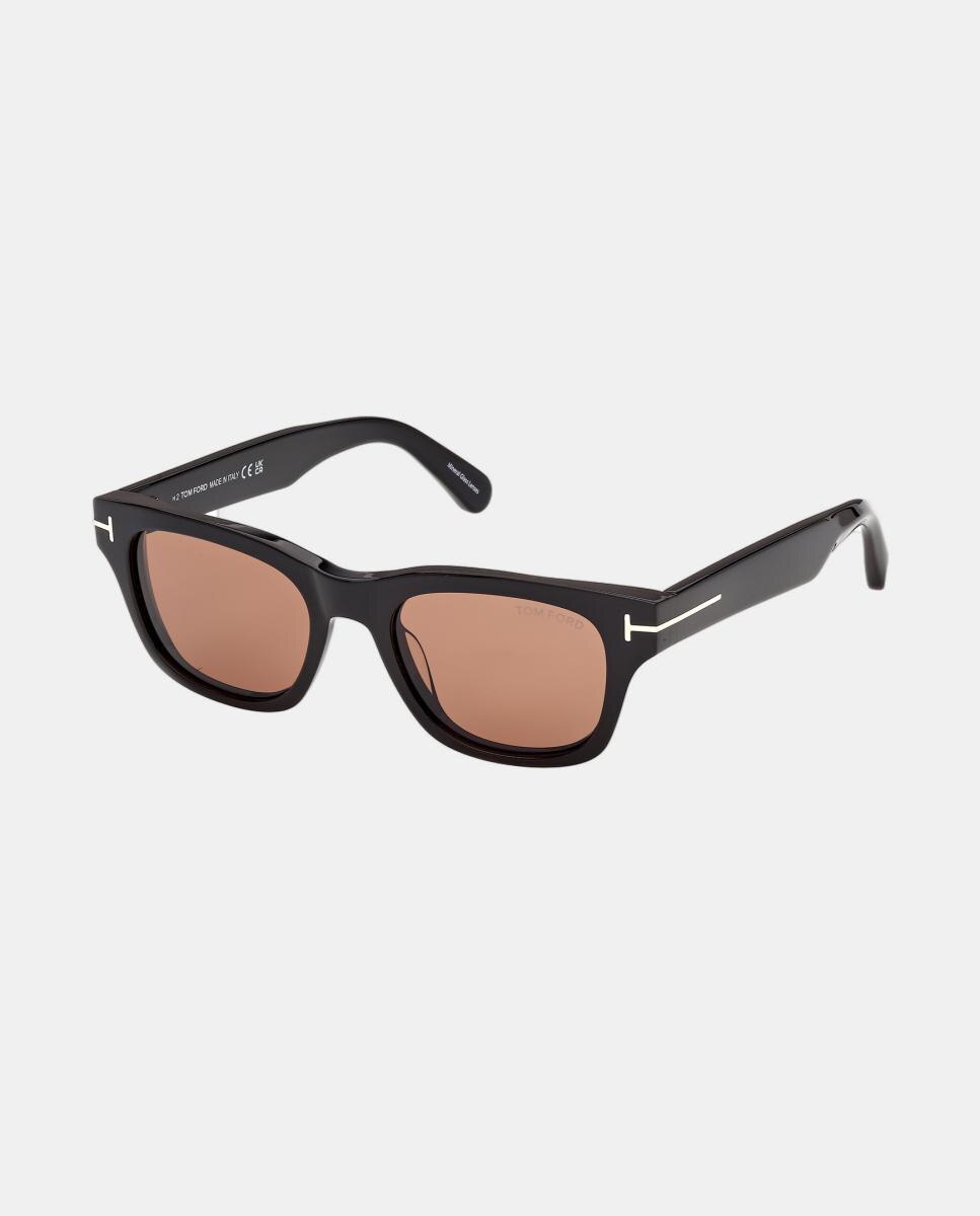 Gafas de sol FT1357 BRONSON de hombre cuadrada en acetato - Tom Ford - Negro Negro-2