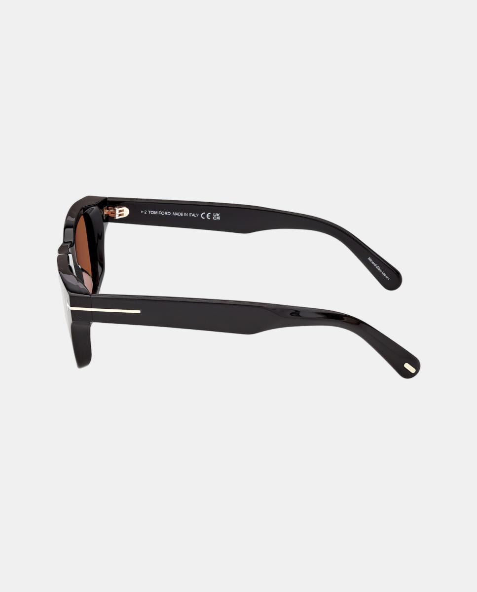 Gafas de sol FT1357 BRONSON de hombre cuadrada en acetato - Tom Ford - Negro Negro-3