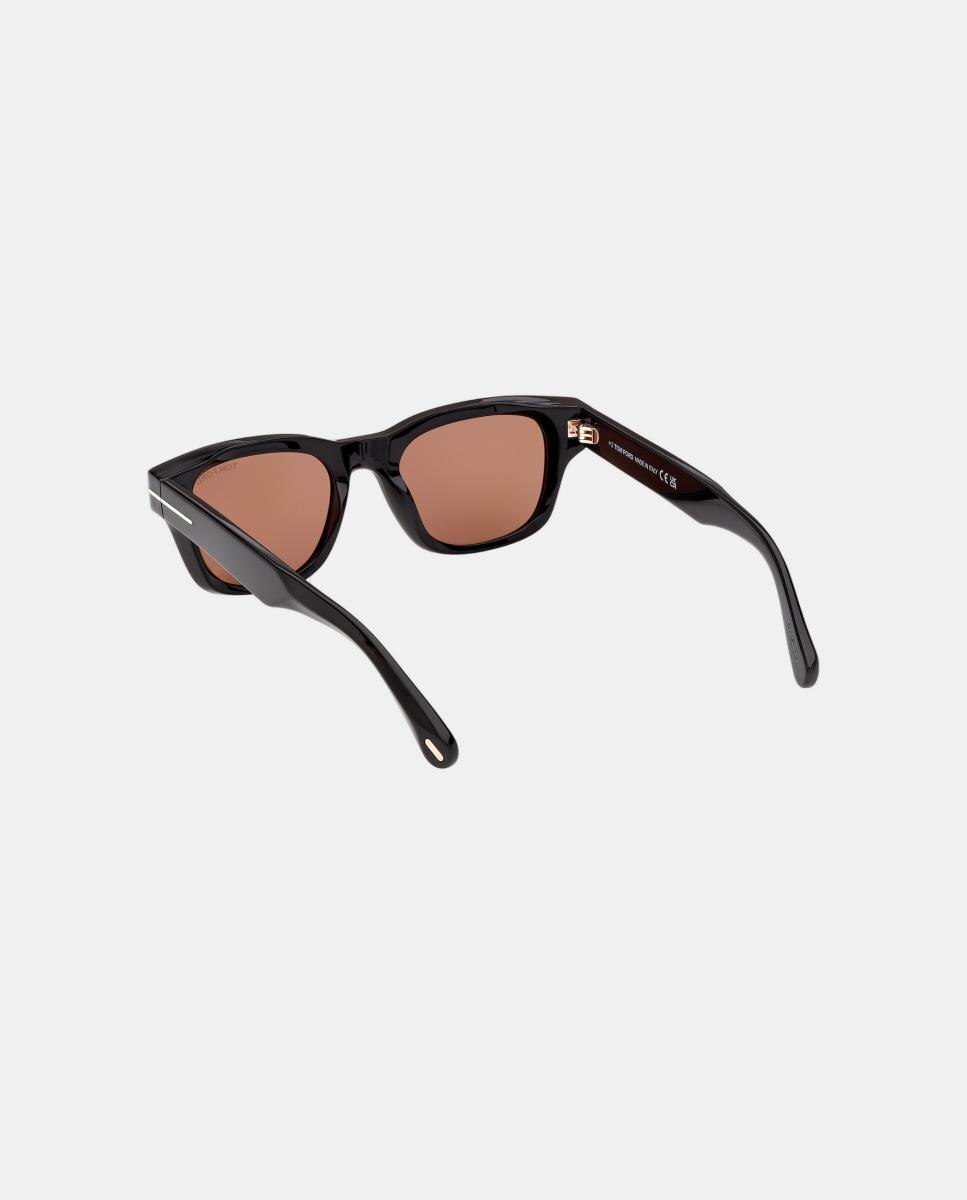 Gafas de sol FT1357 BRONSON de hombre cuadrada en acetato - Tom Ford - Negro Negro-4