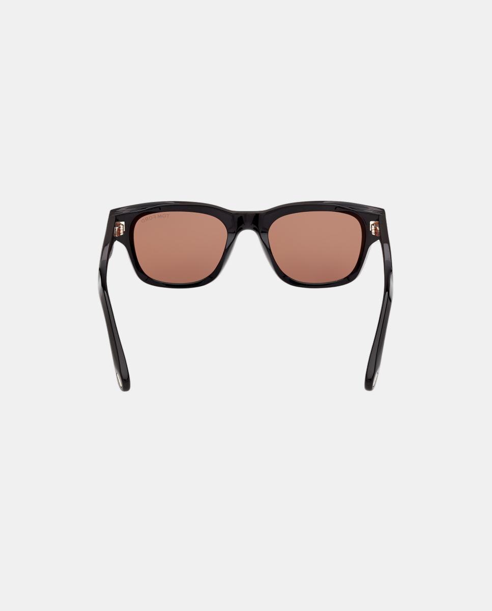 Gafas de sol FT1357 BRONSON de hombre cuadrada en acetato - Tom Ford - Negro Negro-5