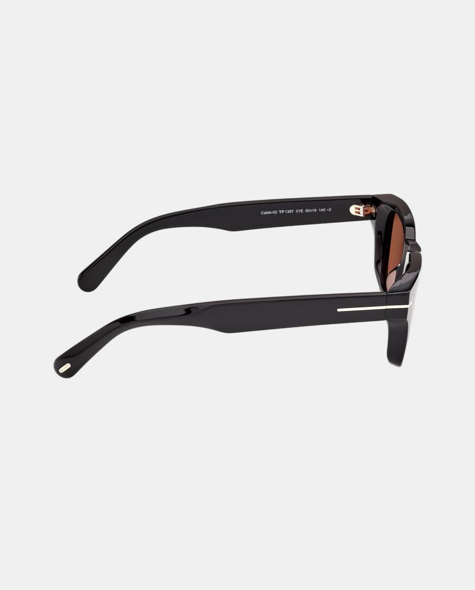 Gafas de sol FT1357 BRONSON de hombre cuadrada en acetato - Tom Ford - Negro Negro-7