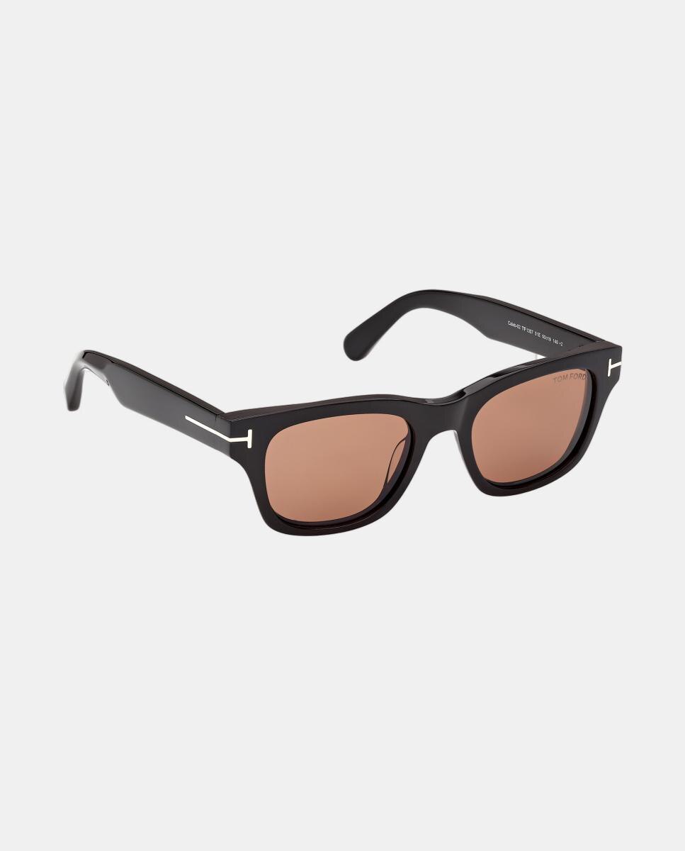 Gafas de sol FT1357 BRONSON de hombre cuadrada en acetato - Tom Ford - Negro Negro-8
