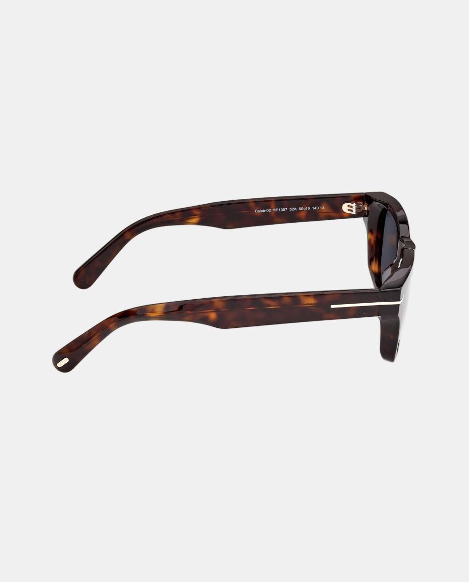 Gafas de sol FT1357 BRONSON de hombre cuadrada en acetato - Tom Ford - Marrón Marrón-7